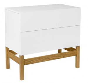 Bílý barový dubový stůl Woodman Grande 75 x 40 cm Woodman