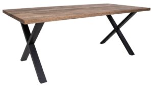 Nordic Living Tmavě hnědý dřevěný jídelní stůl Tyrone 95x200 cm Nordic Living