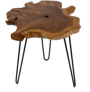 Moebel Living Přírodní teakový konferenční stolek Wilde 55 cm Moebel Living