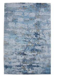 Moebel Living Modro šedý bavlněný koberec Charlize 240 x 160 cm Moebel Living