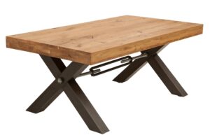 Moebel Living Masivní dřevěný konferenční stolek Hogan 110 x 60 cm Moebel Living