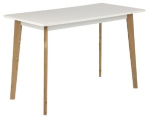 SCANDI Bílý jídelní stůl Corby 117 x 58 cm SCANDI