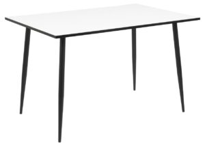 SCANDI Černo-bílý jídelní stůl Wanda 120 cm SCANDI