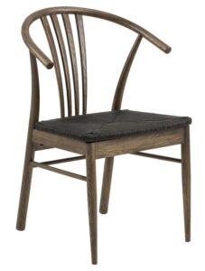 SCANDI Tmavě hnědá dřevěná jídelní židle Maret SCANDI