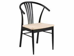 SCANDI Černá dřevěná jídelní židle Maret SCANDI