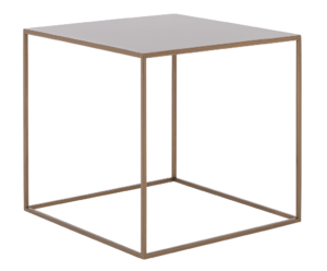 Nordic Design Zlatý kovový konferenční stolek Moreno 50 x 50 cm Nordic Design