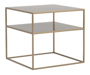 Nordic Design Zlatý kovový konferenční stolek Moreno II. 50 x 50 cm Nordic Design