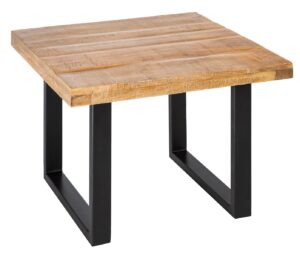 Moebel Living Masivní dřevěný konferenční stolek Fabio 60 x 60 cm Moebel Living