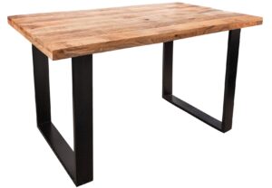 Moebel Living Masivní dřevěný jídelní stůl Fabio 140 x 80 cm Moebel Living