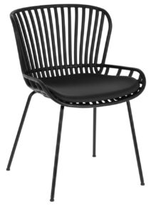 Černá koženková plastová zahradní židle LaForma Surpik LaForma