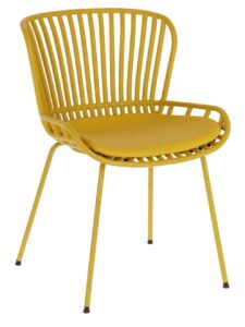 Hořčicově žlutá plastová zahradní židle LaForma Surpik LaForma