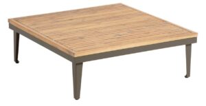 Dřevěný zahradní konferenční stolek LaForma Pascale 90 x 90 cm LaForma
