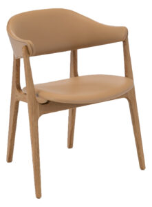 Béžová kožená jídelní židle HOUE Spän Houe
