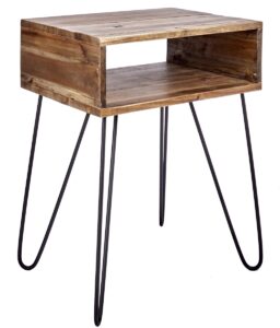 Moebel Living Masivní dřevěný noční stolek Remus 40x30 cm Moebel Living