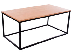 Dubový konferenční stolek FormWood Villa 110 x 60 cm s černou podnoží FormWood