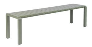 Zelená kovová zahradní lavice ZUIVER VONDEL 175 x 45 cm Zuiver