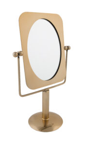 Mosazné sklopné stolní zrcadlo DUTCHBONE Pris Dutchbone