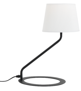 Nordic Design Bílá kovová stolní lampa Shadow Nordic Design
