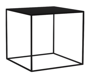 Nordic Design Černý kovový konferenční stolek Moreno 50 x 50 cm Nordic Design