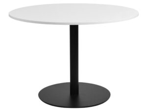 Bílý kulatý jídelní stůl FormWood Aida 110 cm FormWood