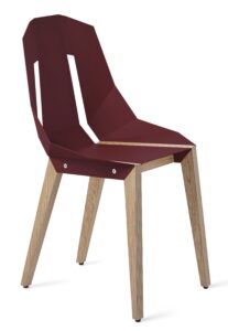 Bordo hliníková židle Tabanda DIAGO s dubovou podnoží Tabanda