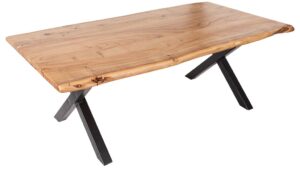 Moebel Living Masivní dřevěný konferenční stůl Mammut X 118x60 cm Moebel Living