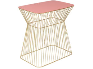 Růžovo zlatý kovový odkládací stolek BOLD MONKEY NO OFFENCE 45 x 29