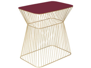 Vínovo zlatý kovový odkládací stolek BOLD MONKEY NO OFFENCE 45 x 29