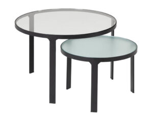 Set dvou skleněných konferenčních stolků LaForma Oni 70/50 cm LaForma