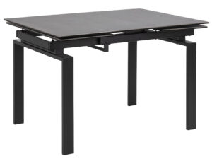 SCANDI Černý kovový jídelní stůl Maddo 200x85 cm SCANDI