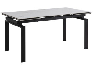 SCANDI Černobílý jídelní stůl Maddo 240x85 cm SCANDI