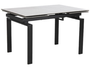 SCANDI Černobílý jídelní stůl Maddo 200 x 85 cm SCANDI