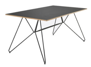Černý kovový jídelní stůl HOUE Sketch 168 x 95 cm Houe