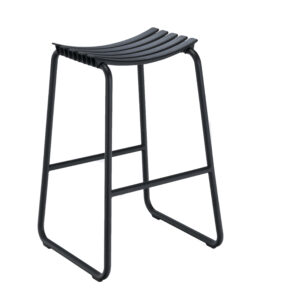 Černá plastová zahradní barová židle HOUE Clips Houe