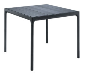 Černý kovový zahradní jídelní stůl HOUE Four 90 x 90 cm Houe
