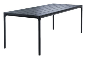 Černý kovový zahradní jídelní stůl HOUE Four 210 x 90 cm Houe