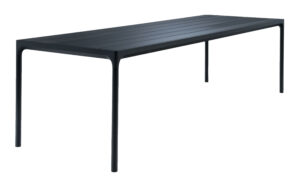 Černý kovový zahradní jídelní stůl HOUE Four 270 x 90 cm Houe