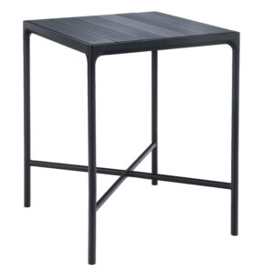 Černý kovový zahradní barový stůl HOUE Four 90 x 90 cm Houe