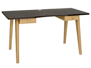 Černý dubový pracovní stůl Woodman Oak 140x70 cm Woodman