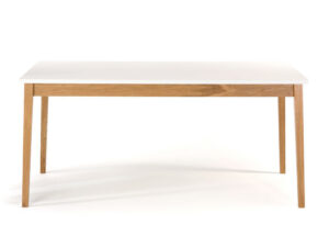 Bílý dubový jídelní stůl Woodman Blanco 165x90 cm Woodman
