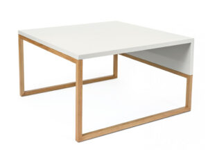 Bílý konferenční stolek Woodman Cubis 70x70 cm Woodman