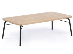 Dubový konferenční stolek Woodman Ashburn 125x65 cm s černou podnoží Woodman