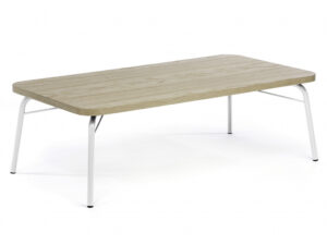 Dubový konferenční stolek Woodman Ashburn 125x65 cm s bílou podnoží Woodman