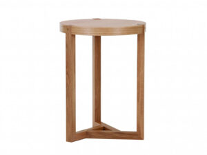 Dubový kulatý odkládací stolek Woodman Brentwood 55 cm Woodman