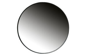 Hoorns Černé kovové zrcadlo Falco 80 cm Hoorns