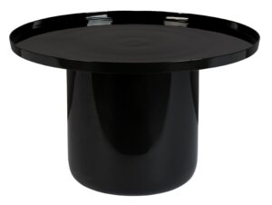 Černý kovový kulatý konferenční stolek ZUIVER SHINY BOMB 67 cm Zuiver