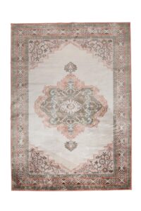 Růžový koberec s orientálními vzory DUTCHBONE Mahal 200x30 cm Dutchbone