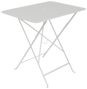 Světle šedý kovový skládací stůl Fermob Bistro 57 x 77 cm Fermob