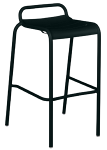 Černá kovová barová židle Fermob Luxembourg Fermob