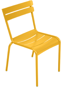 Žlutá kovová jídelní židle Fermob Luxembourg Fermob